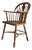 Mid-Century Modern Lyre Back Windsor Elbow Armchair in Oak, 1960s For Sale