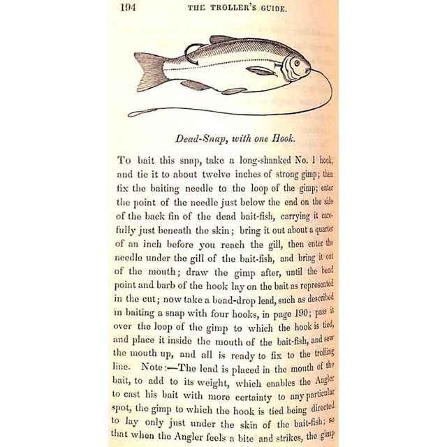 Traditional "The Angler's Guide on the Art of Angling" Book 1833 Salter, T.F. Esq For Sale - Image 3 of 10