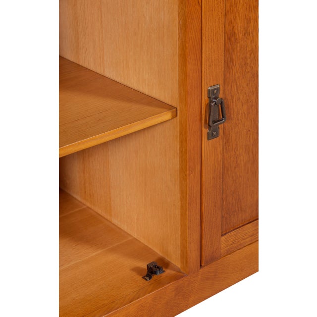 Brown Mission 3 Door & 3 Drawer Sideboard - 70 For Sale - Image 8 of 15