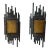 1970s Wrought Iron and Glass Sconces by Marcello Fantoni - Pair For Sale