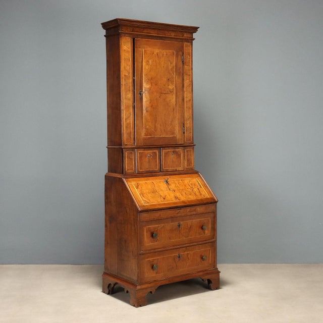 18th Century Walnut and Burl Walnut Trumeau, Italy For Sale - Image 14 of 14
