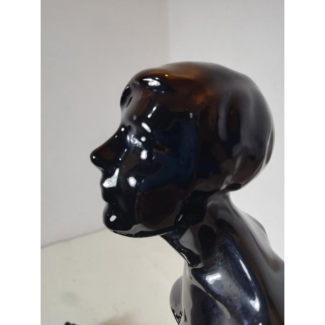 Ceramic Figurative Ceramic Sculpture by Riccardo Gatti, Faenza, Italy, 1930s For Sale - Image 7 of 18