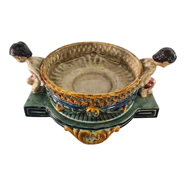 Wedgwood Reproduction Centerpiece Bowl W/ Cherubs For Sale