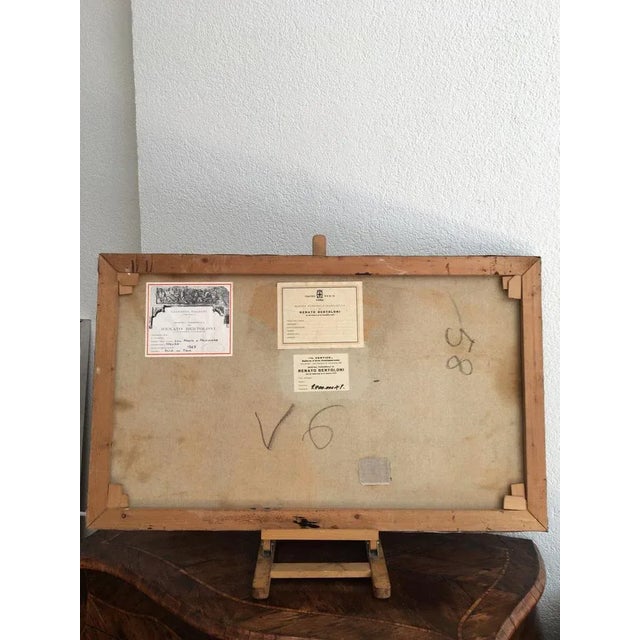 1960s Renato Bertoloni, Sul Prato a Primavera, 1967, Oil on Canvas For Sale - Image 5 of 6