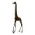 70"s Vintage Art Handmade Solid Brass Giraffe Sculpture/ Sold For Sale