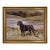 Labrador Retriever With Duck Oil Painting Print on Canvas in Antiqued Gold Frame- a 16" X 20" Framed to a 19-1/2" X 23-1/2" For Sale
