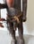 Brown Vintage African Hand-Carved Wood Tribal Figure Sculpture For Sale - Image 8 of 12