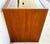 Vintage Komfort Danish Lattice Pattern Teak and Glass Console Table For Sale In Miami - Image 6 of 9