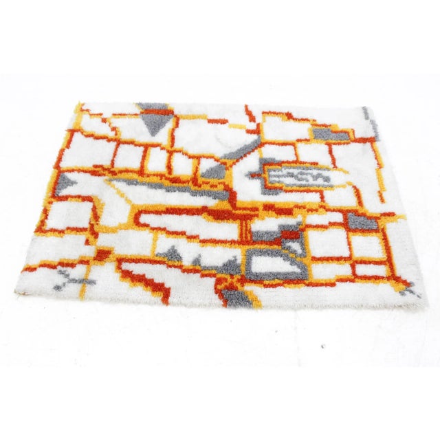 Mid-Century Ege Rya Style Rug, 1967 For Sale - Image 9 of 11