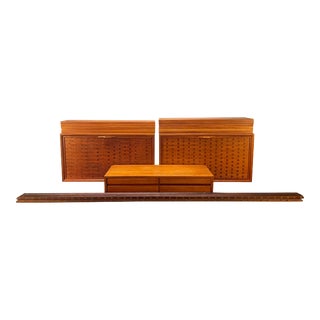 Vintage Danish Modern Royal System 3 Bay Teak Modular Wall Unit by Cado For Sale