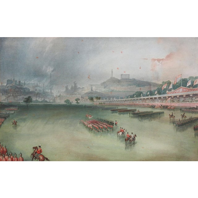 Printmaking Materials Antique Volunteer Review Edinburgh Scotland Chromolithograph Print For Sale - Image 7 of 7