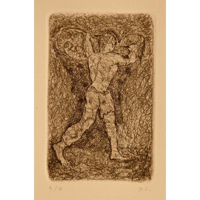 The Same Day - Original Etching by Sandro Chia - 1979 1979 For Sale - Image 4 of 4