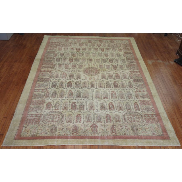 Red Vintage Zabihi Collection Turkish Anatolian Room Size Rug - 8'9" x 12'11" For Sale - Image 8 of 8