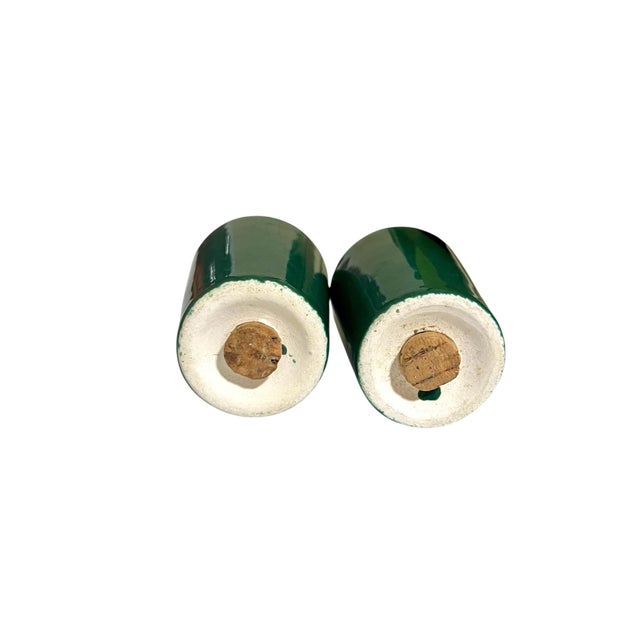 Mid 20th Century Ceramic Lazy Susan Set With Salt and Pepper - 10 Pieces For Sale In Dallas - Image 6 of 8