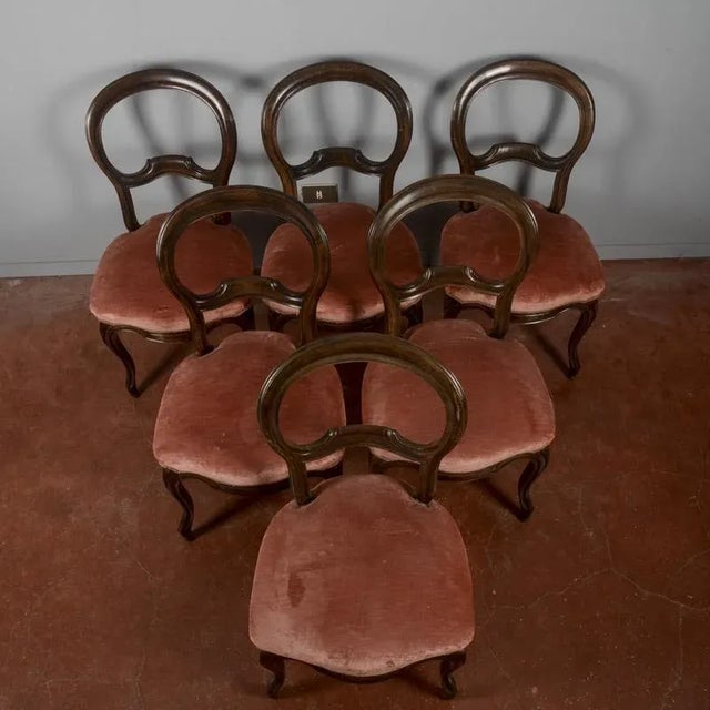 Antique Umbertine Chairs, 1800s, Set of 6 For Sale - Image 4 of 9