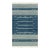 Rug & Kilim's Modern Dhurrie Rug in Blue with White Stripes & Geometric Patterns - 8x10 For Sale