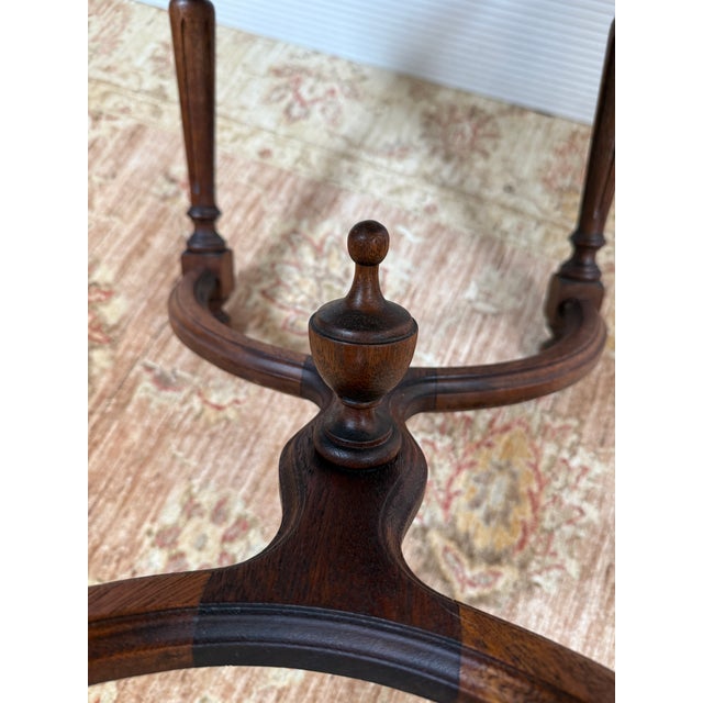 Antique French Louis Walnut Side Table For Sale - Image 9 of 12