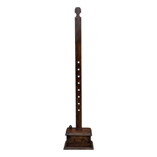 Adjustable Dismountable Walnut Display Easel, 1890 For Sale