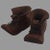 Brown Mid 20th Century Miniature Hand Carved Boots For Sale - Image 8 of 8