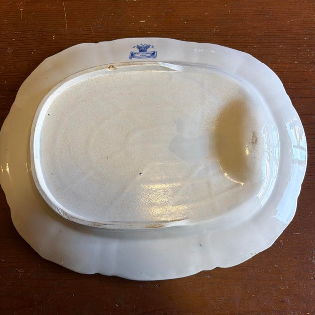 Ceramic Antique Mason’s Patent Ironstone Well and Tree Platter, Imari Palette, 18¾", Circa 1820-1840 For Sale - Image 7 of 18