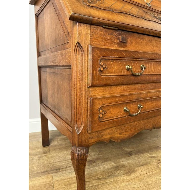 Vintage French Display Cabinet in Oak For Sale - Image 13 of 18