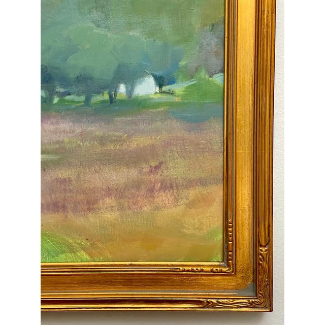 Modern Impressionist Oil Painting - Landscape Before the Storm For Sale - Image 10 of 10