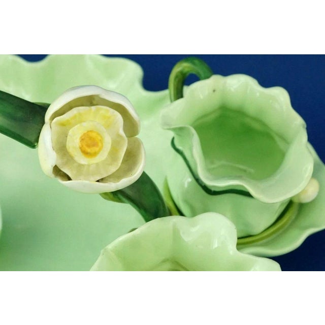 Art Nouveau Strawberry Service in Vitrified Majolica by George Jones, England, 1882, Set of 5 For Sale - Image 10 of 18