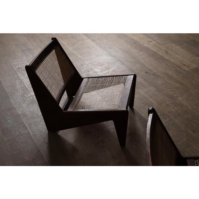 PJ-SI-59 Kangaroo Chairs from Pierre Jeanneret, India, 1955, Set of 2 For Sale - Image 6 of 18