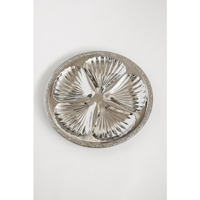 Large Vintage Shell Serving Dish from WMF, in Very Good conditions. Designed 1970 to 1979 This piece has an attribution...