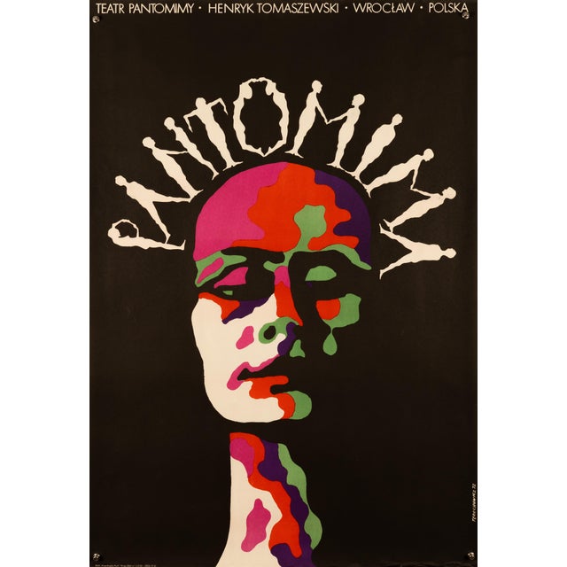 Pantomima Theater Poster by Terechowicz, 1972 For Sale - Image 9 of 9
