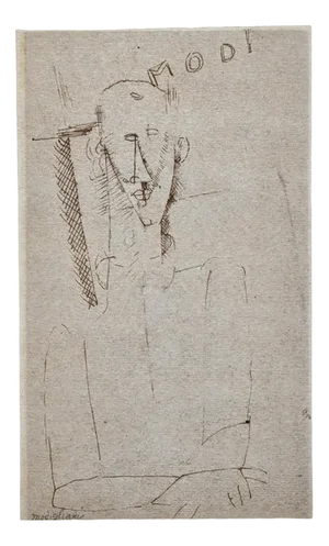 Amedeo Modigliani, Portrait of a Man-Modi, Limited Edition Lithograph, Early 20th Century