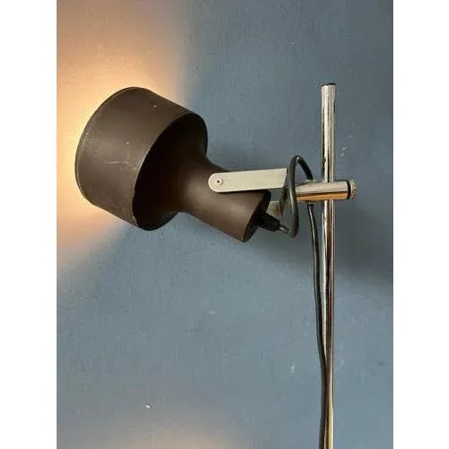 Mid-Century Brown Anvia Floor Lamp For Sale - Image 5 of 11