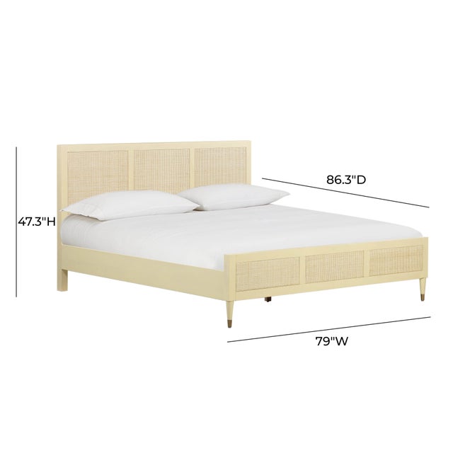 Cream Sierra Buttermilk King Bed For Sale - Image 8 of 10