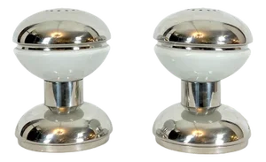 Chrome and Milk Glass Table Lamps by Goffredo Reggiani, 1970s, Set of 2