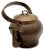 Large Unusual Antique French Arts & Crafts Hand Wrought Solid Copper Tea Kettle - Circa Early 1900s For Sale In Boston - Image 6 of 12