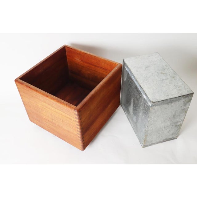 Danish Teak Planter with Zinc Tub from Salin Furniture, 1970s For Sale - Image 13 of 17