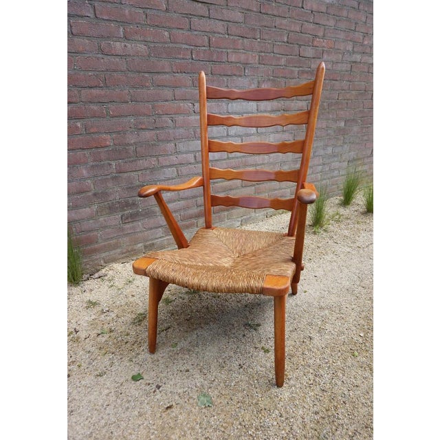 Mid-Century Dutch Organic Shaped Armchair from De Ster Gelderland, 1950s For Sale - Image 9 of 18