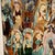 Wood Extra-Large, Mid Century Modern Lin Zhi , Dunhuang Style Ceramic Tile Mural Triptych - 82”x58”x3.5” Signed, 1970’s, India/ Chinese Cave Replica For Sale - Image 7 of 11