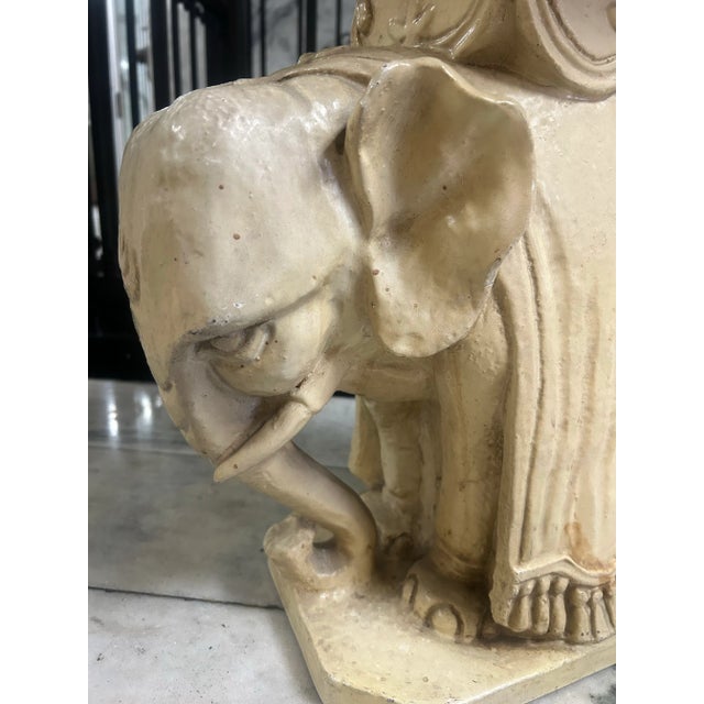 Hollywood Regency Elephant Pedestal For Sale - Image 9 of 12