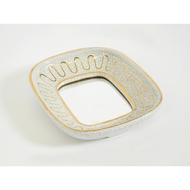 1920s Art Deco Ceramic Mirror by Gmundner Keramik, Austria, 1920s For Sale - Image 5 of 14