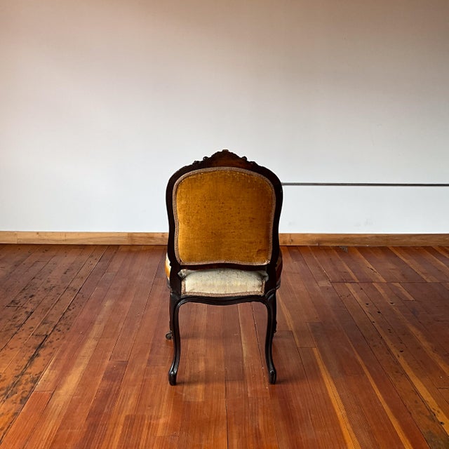 19th Century Louis XV Style Side Chair With Tapestry Upholstery For Sale In Portland, OR - Image 6 of 10