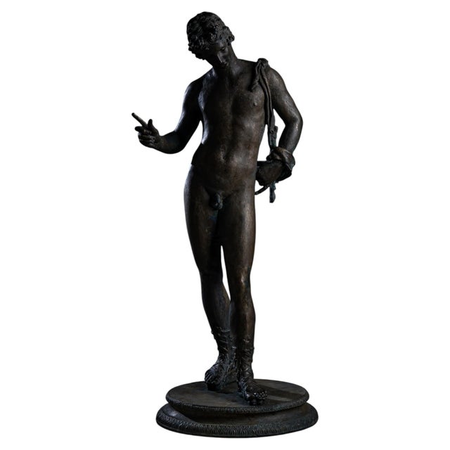 Bronze of Narcissus after the Antique, 20th Century For Sale - Image 15 of 18