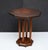 French Art Deco Bistro Occasional Table With Octagonal Top of Leather and Wood For Sale - Image 9 of 12