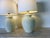 Beige 80's Postmodern -Style Ribbed Design Plaster Table Lamps - a Pair For Sale - Image 8 of 11