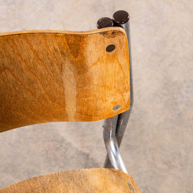 Chrome Frame Stacking Chair, 1970s For Sale - Image 10 of 11