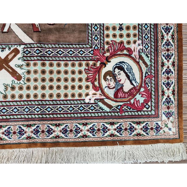 Textile Middle Eastern Hand-Knotted Rug For Sale - Image 7 of 10