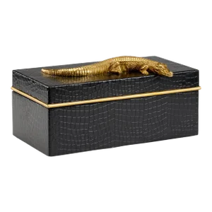 Chelsea House Alligator Box in Black