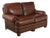 Hancock & Moore Traditional Leather Loveseat For Sale