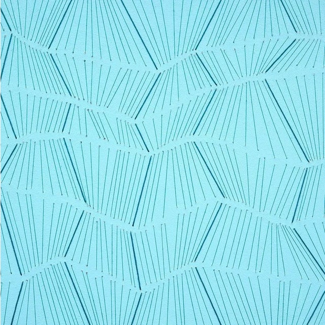 Abstract Contemporary Abstract Acrylic and Thread on Canvas Painting "Bulge 14" by Holly Miller For Sale - Image 3 of 4