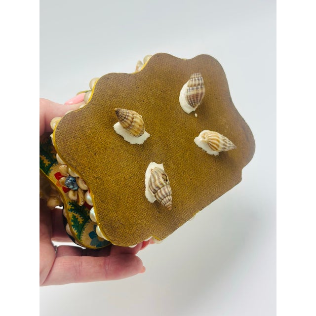 Vintage Shell Trinket Box For Sale - Image 4 of 8